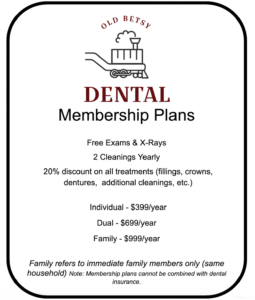 Old Betsy Dental membership breakdown